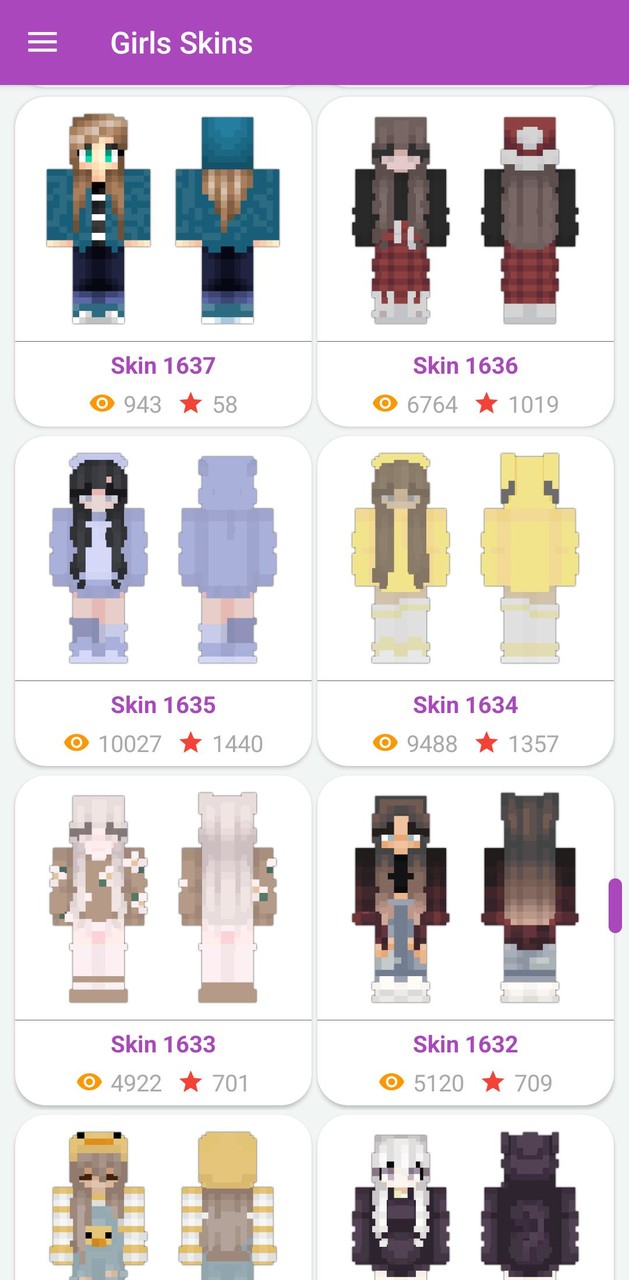 Girls Skins for Minecraft PE screenshot image 4_Popularmodapk.com
