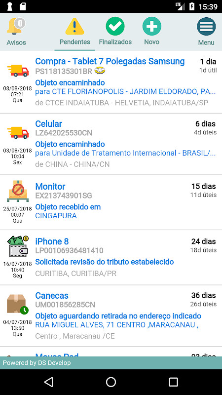 Rastreio Fácil (rastreamento correios) screenshot image 2_Popularmodapk.com