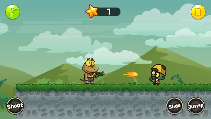 Dino Zombie Shooter screenshot image 3_Popularmodapk.com