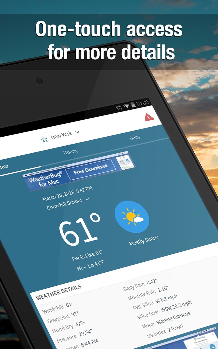 Weather Widget by WeatherBug: Alerts & Forecast screenshot image 10_Popularmodapk.com