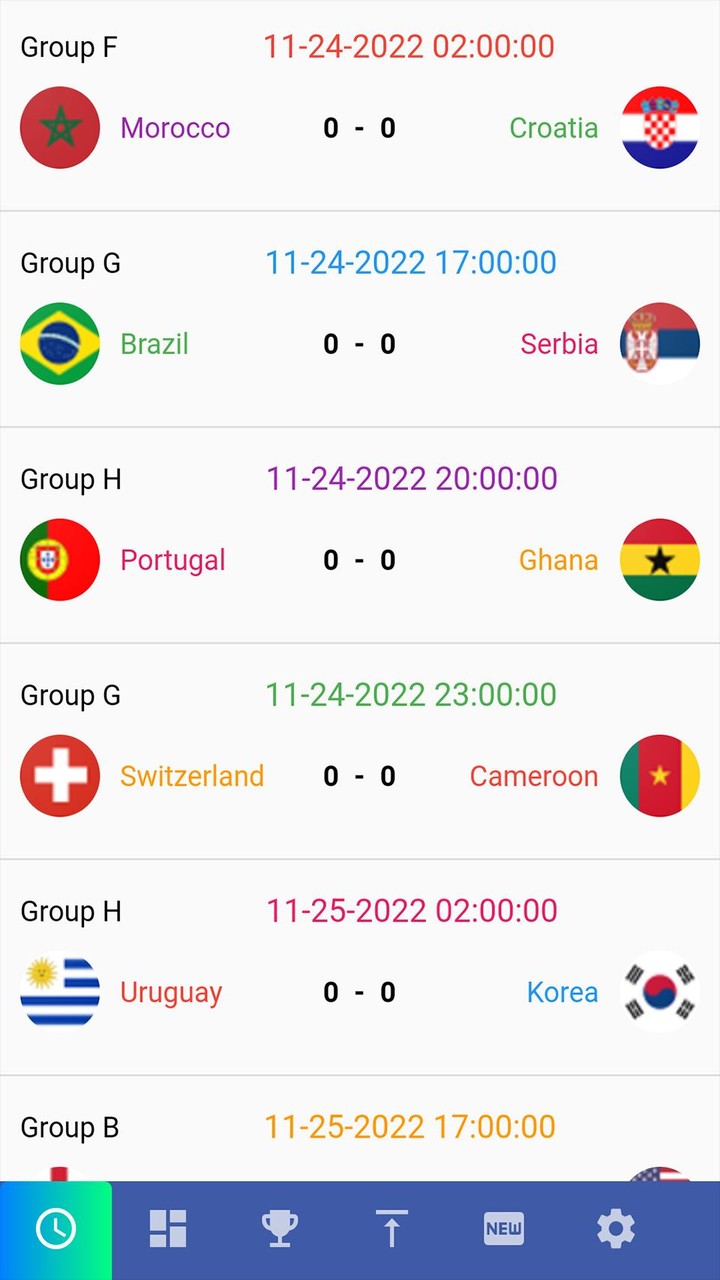 World Cup 2022 Match Schedules screenshot image 6_Popularmodapk.com