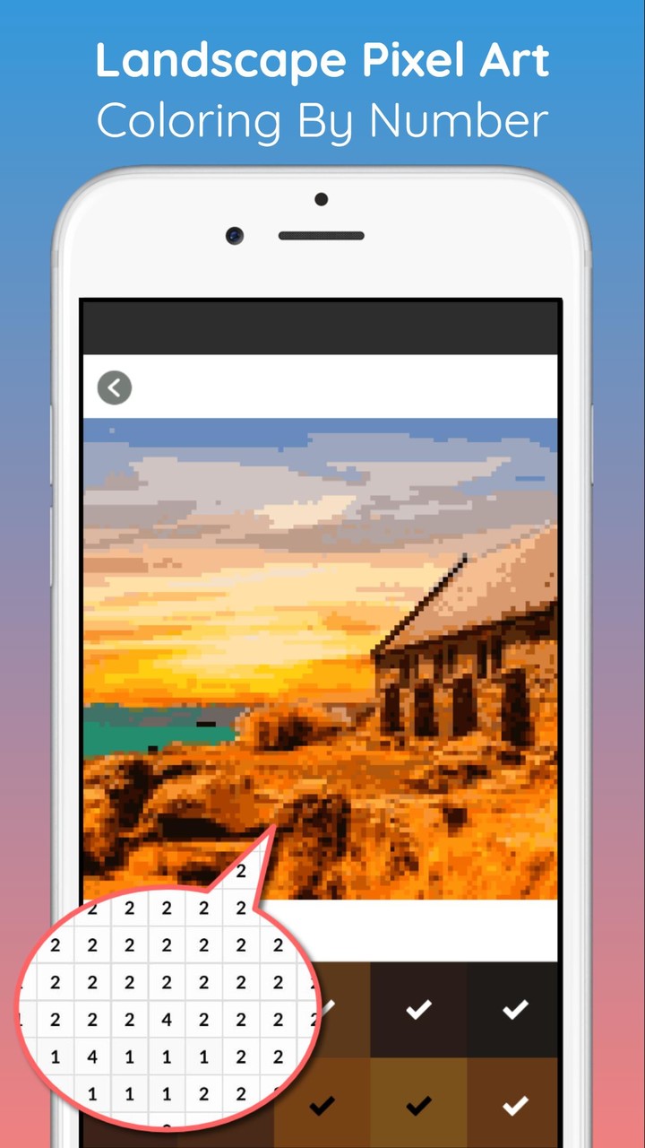Landscape Pixel Art Coloring screenshot image 5_Popularmodapk.com