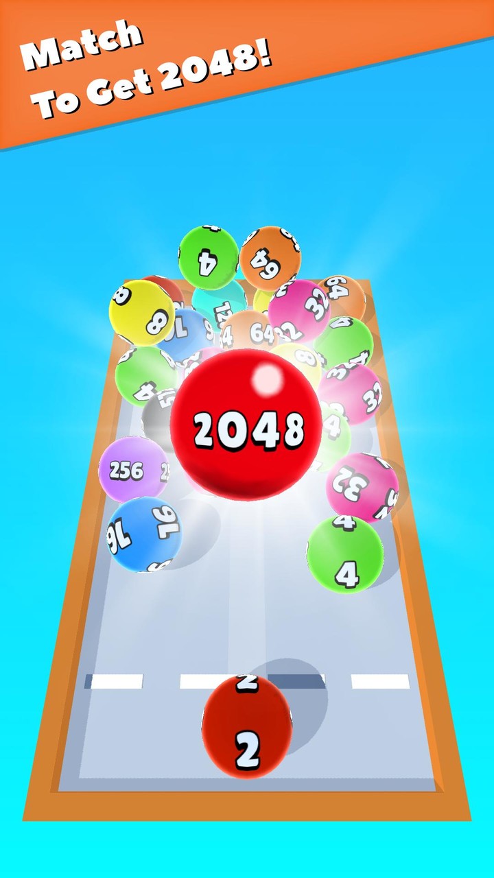 2048 Ball Match 3D screenshot image 1_Popularmodapk.com