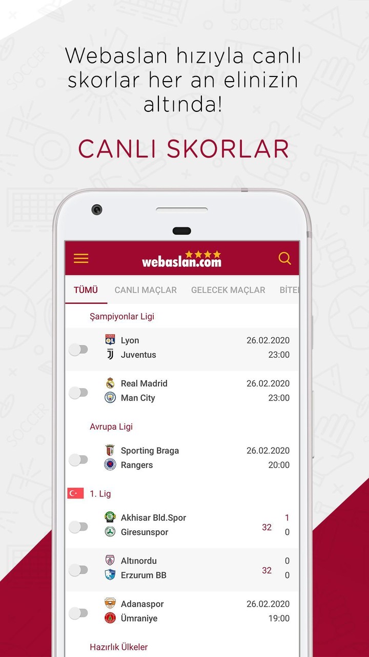 Webaslan - Galatasaray haberleri & Canlı Skor screenshot image 4_Popularmodapk.com