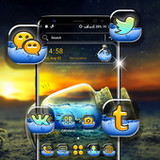 Ocean in Bottle Launcher Theme1.4_rowtechapk.com