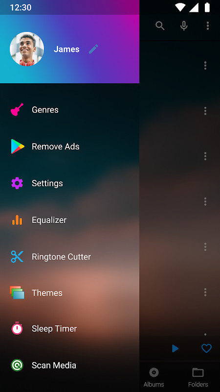 Music Player - Audify Player screenshot image 3_Popularmodapk.com