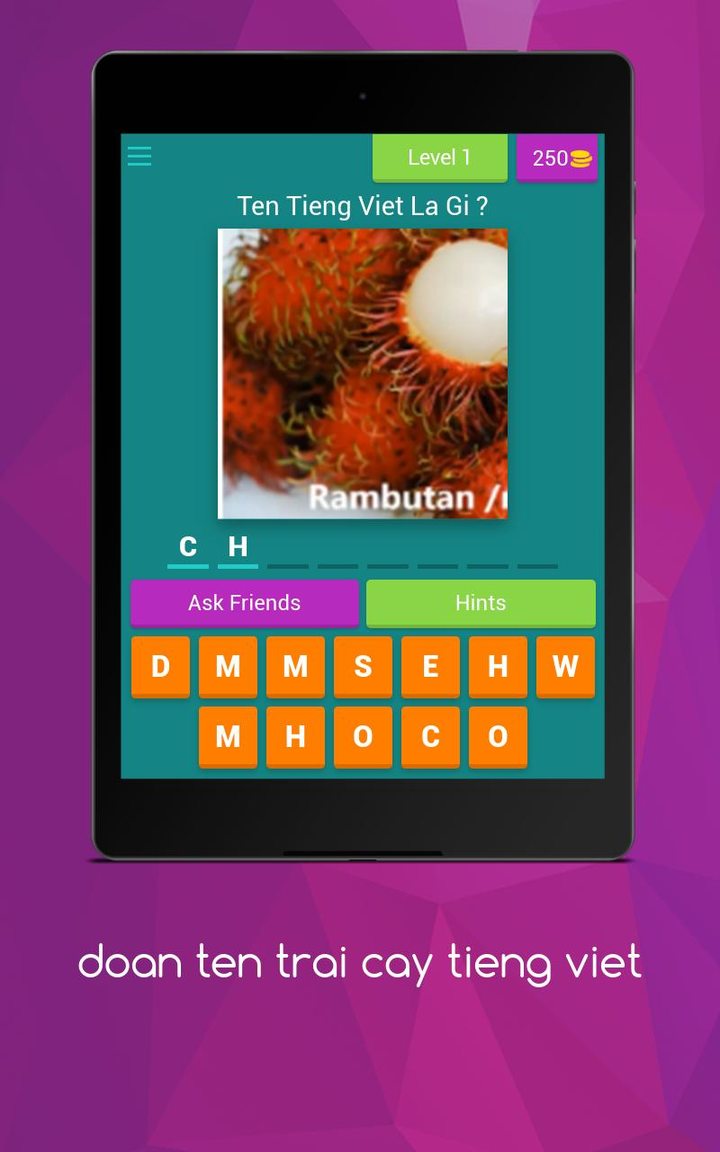 đoán tên trái cây tiếng việt screenshot image 1_Popularmodapk.com