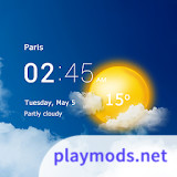Transparent clock and weather<span>(Premium Unlocked)</span>6.77.0_rowtechapk.com