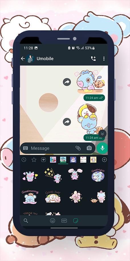 BT21 BTS WASticker screenshot image 4_Popularmodapk.com
