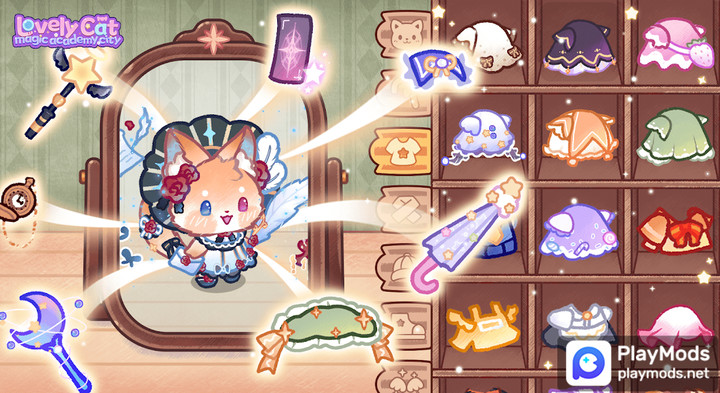 Lovely Cat: Magic Academy City<span>(No ads)</span> screenshot image 1_Popularmodapk.com