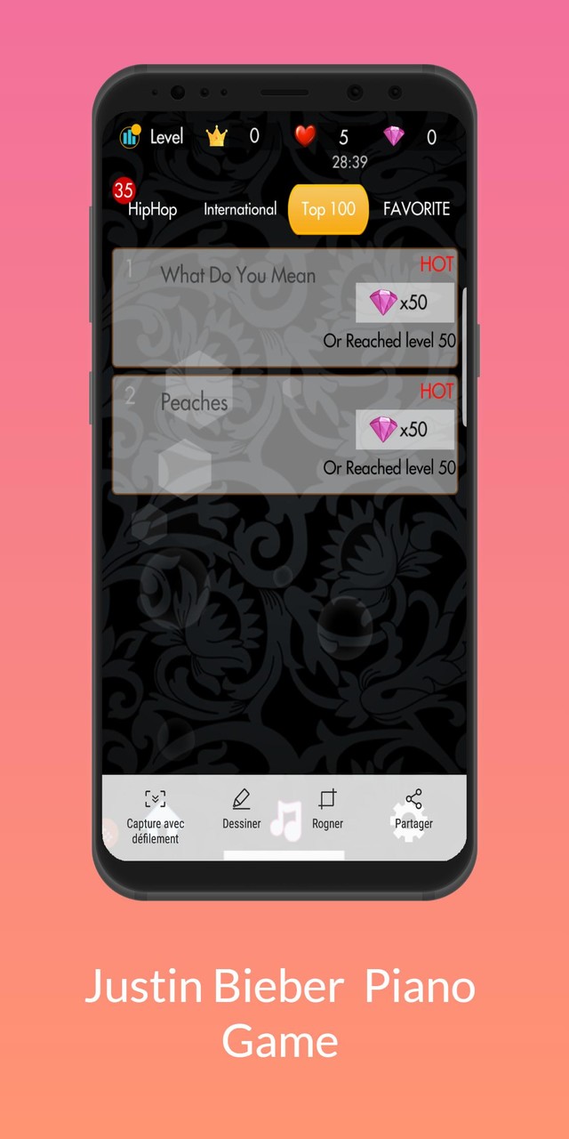 Justin Bieber Piano Tiles screenshot image 5_Popularmodapk.com