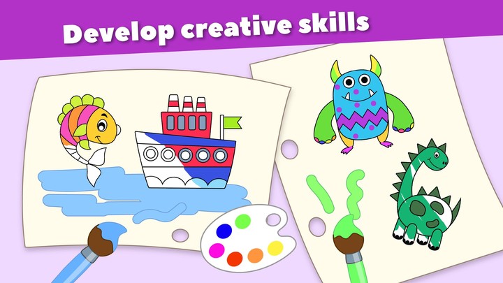 Baby Drawing and Painting Games for Kids Paint screenshot image 4_Popularmodapk.com