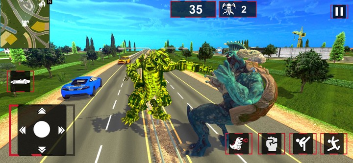 Gorilla vs Kaiju City Rampage screenshot image 4_Popularmodapk.com