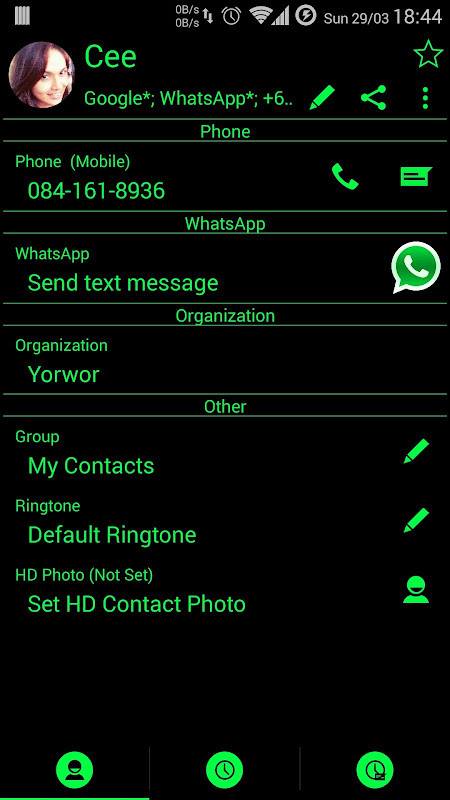 Dialer Theme Black Green drupe screenshot image 6_Popularmodapk.com