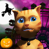 Halloween Cat Theme Park 3D240916_rowtechapk.com