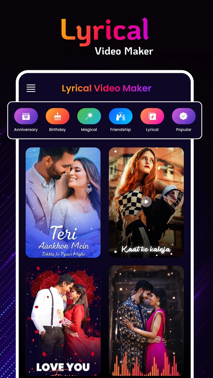 Lyrical Video Maker screenshot image 8_Popularmodapk.com