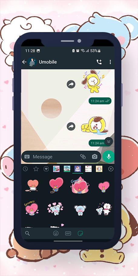 BT21 BTS WASticker screenshot image 5_Popularmodapk.com