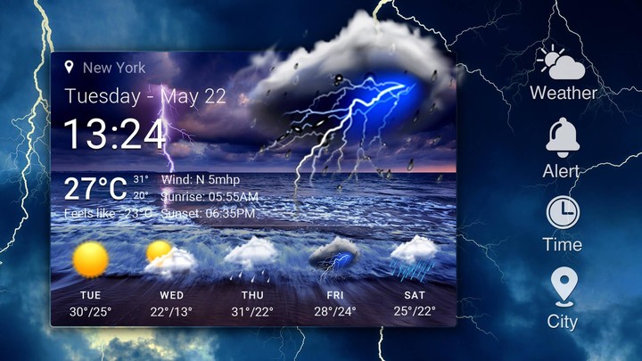 Digital clock &weather widget ⚡ screenshot image 7_Popularmodapk.com