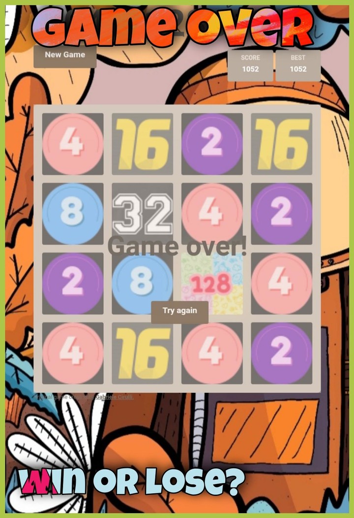 2048: merge numbers screenshot image 3_Popularmodapk.com