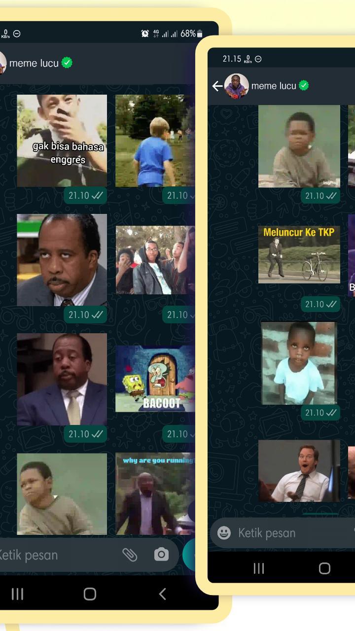 WAStickerApps Asupan Meme Lucu Animasi Sticker screenshot image 2_Popularmodapk.com