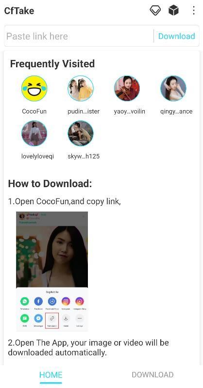 For CocoFun Video Downloader screenshot image 1_Popularmodapk.com