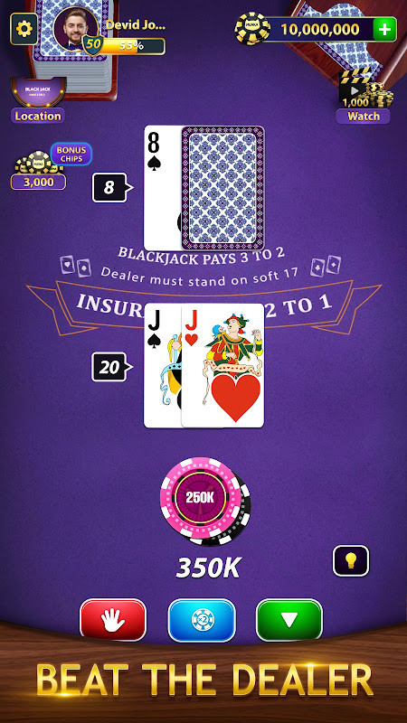 BlackJack by Murka: 21 Classic screenshot image 7_Popularmodapk.com