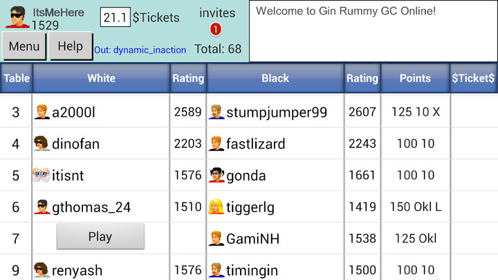 Gin Rummy GC Online screenshot image 2_Popularmodapk.com