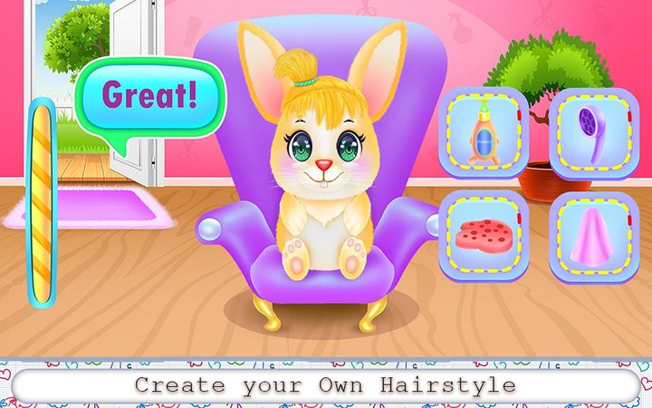 Cute Bunny Caring and Dressup screenshot image 4_Popularmodapk.com