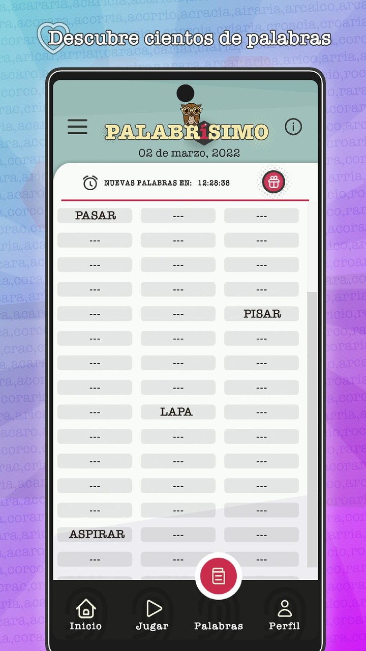 PALABRÍSIMO: busca palabras screenshot image 2_Popularmodapk.com