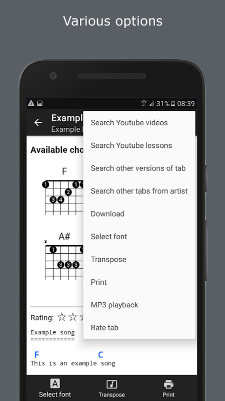 GuitarTab - Tabs and chords screenshot image 4_Popularmodapk.com