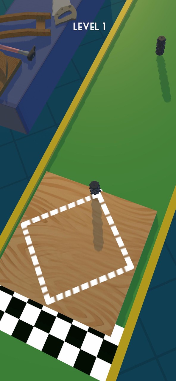 Wood cutting runner 3D screenshot image 1_Popularmodapk.com