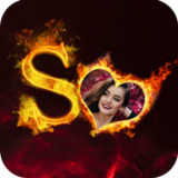 Flame & Fire Text Photo Frame1.0_rowtechapk.com