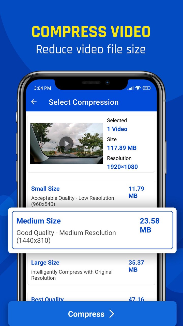 Reduce Video Size screenshot image 1_Popularmodapk.com