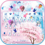 Pink Love Sakura Keyboard Theme7.3.0_0421_rowtechapk.com