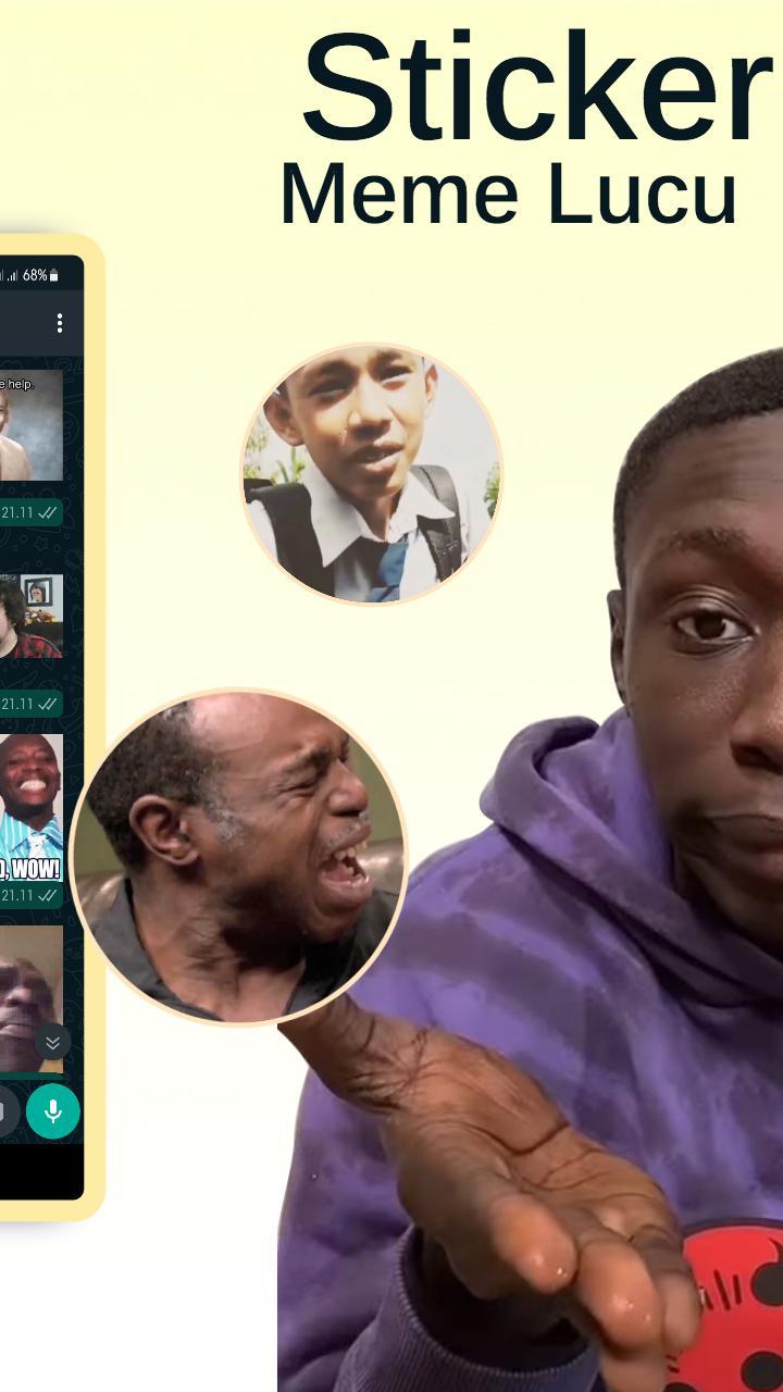 WAStickerApps Asupan Meme Lucu Animasi Sticker screenshot image 4_Popularmodapk.com