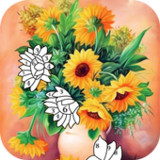Flower Color by Number Game1.6_rowtechapk.com