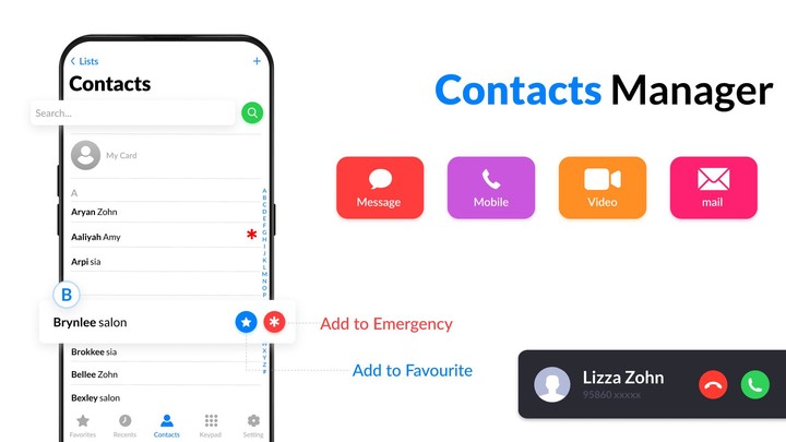Contacts - iOS Phone Dialer screenshot image 4_Popularmodapk.com