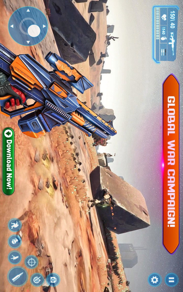 Sci-Fi Cover Fire – 3D Offline Shooting Games(MOD) screenshot image 1_Popularmodapk.com