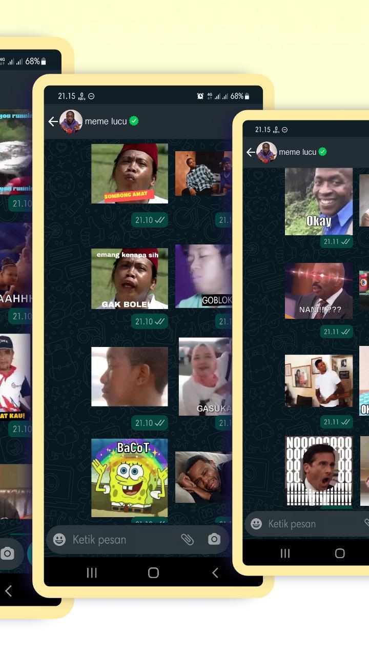 WAStickerApps Asupan Meme Lucu Animasi Sticker screenshot image 34_Popularmodapk.com