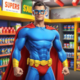 Superhero Supermarket Sim!<span>(Unlimited money)</span>1.3_rowtechapk.com
