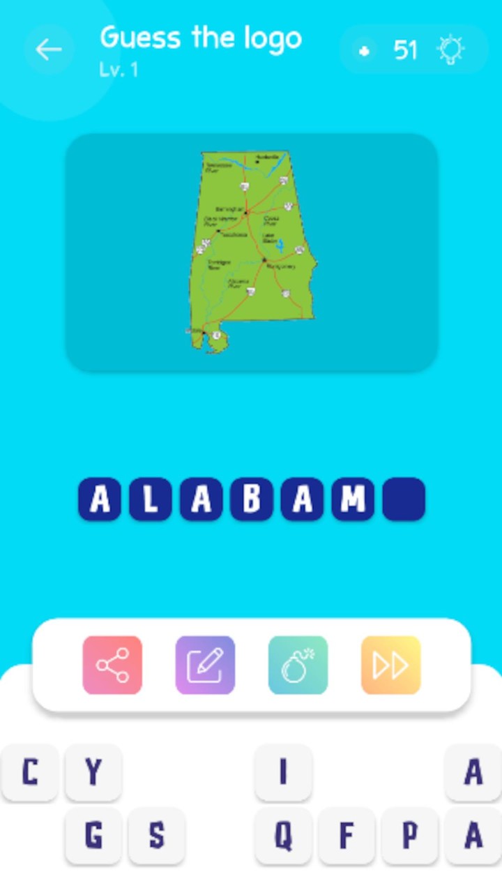 U.S States Maps Quiz screenshot image 4_Popularmodapk.com