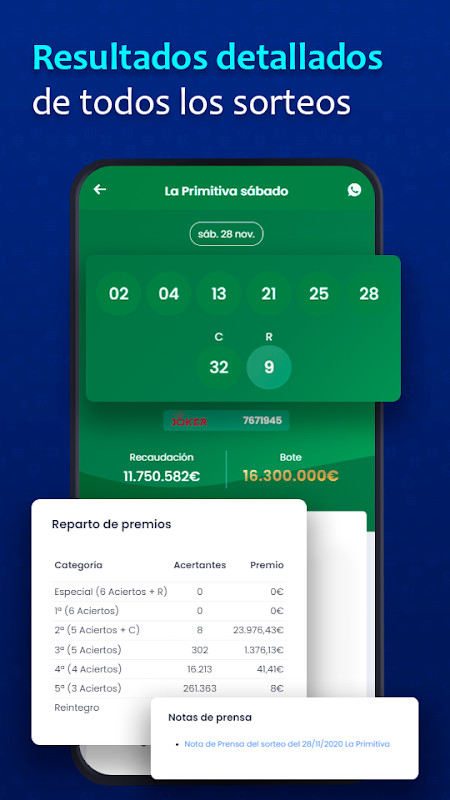 Resultados Loterías y Escáner screenshot image 6_Popularmodapk.com