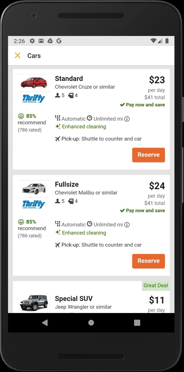 CarRentals.com: Rental Car App screenshot image 9_Popularmodapk.com