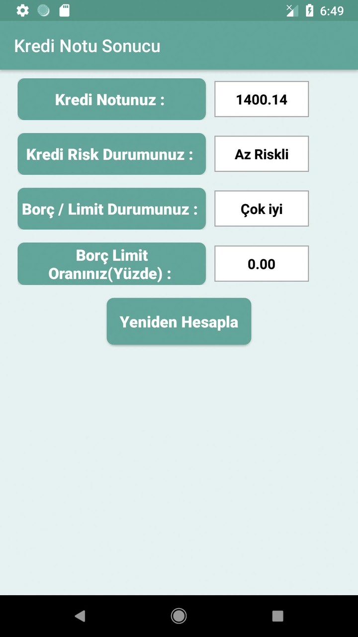 Kredi Notu Sorgulama-Ücret Yok screenshot image 17_Popularmodapk.com