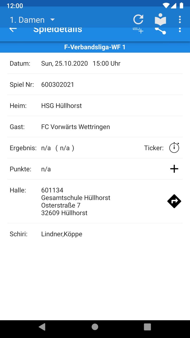 FC Vorwärts Wettringen Handball screenshot image 3_Popularmodapk.com