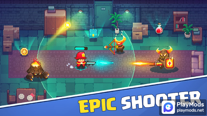 Firefighter: pixel shooter<span>(Unlimited Money)</span> screenshot image 1_Popularmodapk.com
