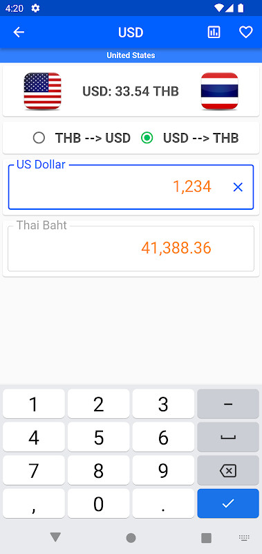 อัตราแลกเปลี่ยน - THB Currency screenshot image 19_Popularmodapk.com