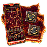 Lava Cracks Launcher Theme1.2_rowtechapk.com