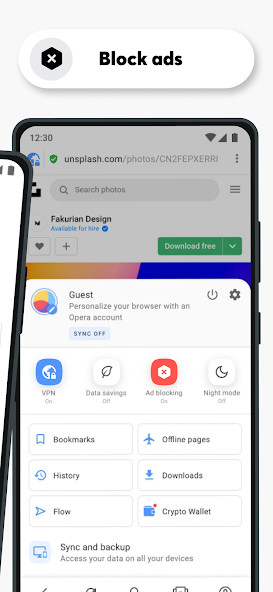 Opera Browser(Premium Unlocked) screenshot image 4_Popularmodapk.com