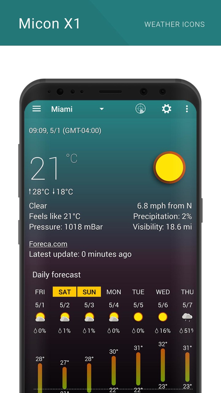 Micon X1 weather icon pack screenshot image 10_Popularmodapk.com